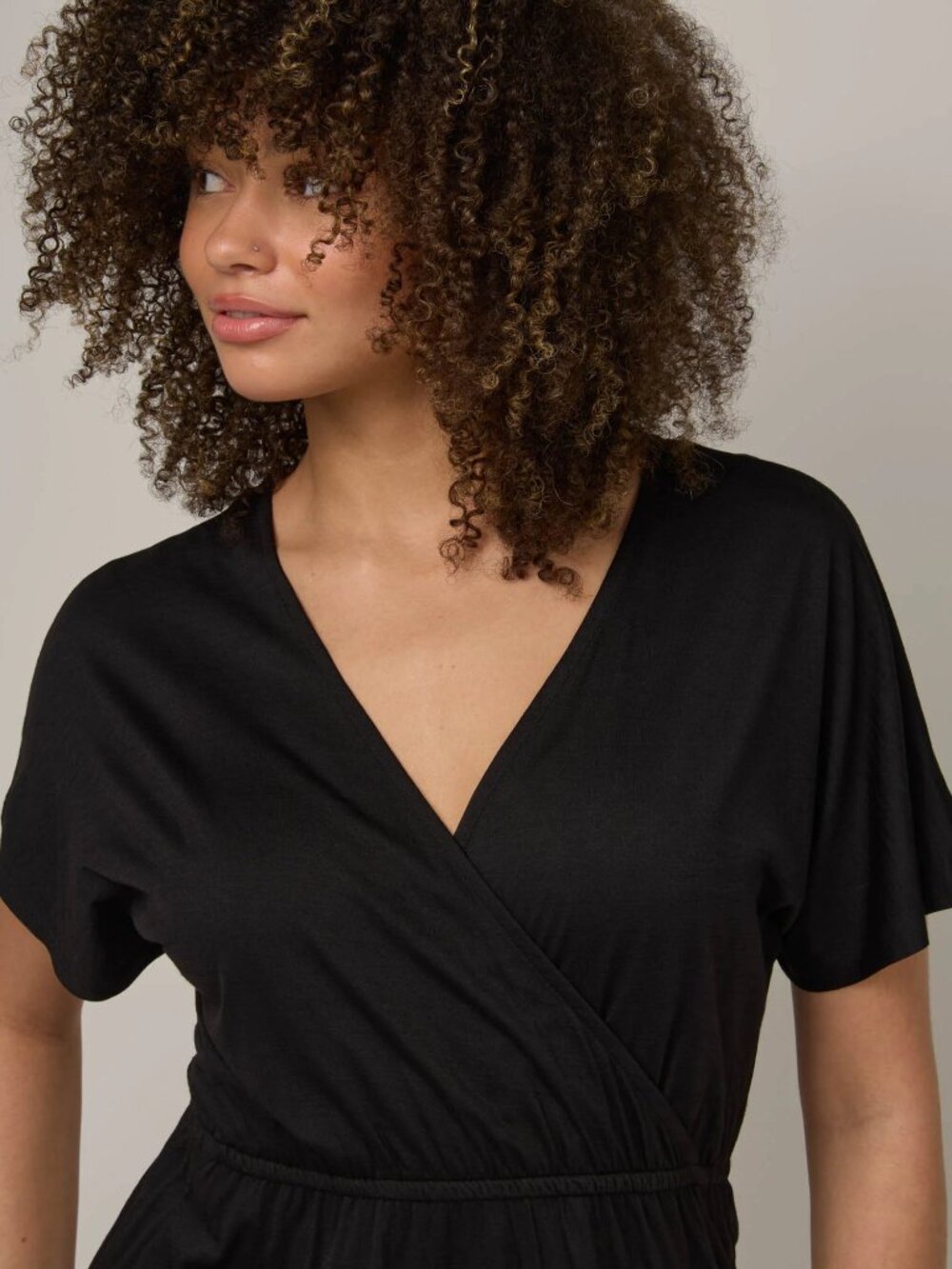 Wool& Brooklyn Reversible Dress - Large LONG - merino wool Redwood short sleeve - Picture 4 of 12